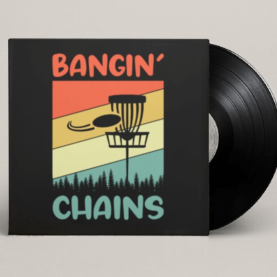 bangin chains disc golf nostalgia Custom Vinyl Record Sleeves