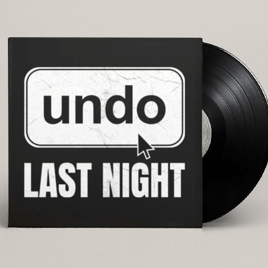 Undo Last Night Funny Next Day Regrets Command Z Custom Vinyl Record Sleeves