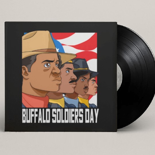 National Buffalo Soldiers Day July 28Th Patriotic Custom Vinyl Record Sleeves