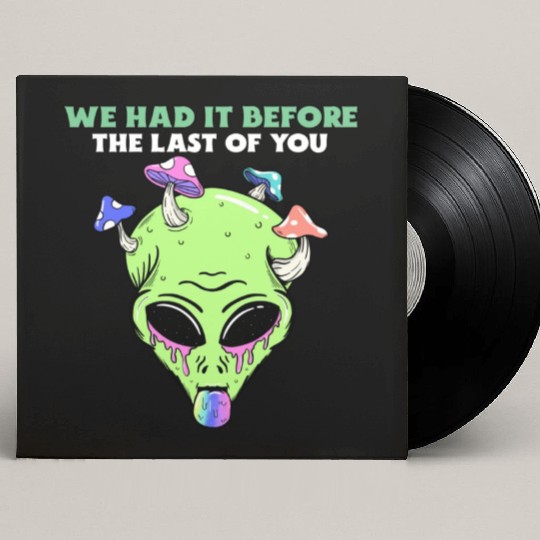 The Last Of Us All Mushroom Infected Green Alien Custom Vinyl Record Sleeves