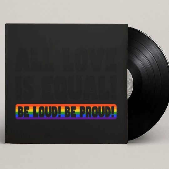 Pride LGBT Love wins, we are queer and proud Custom Vinyl Record Sleeves