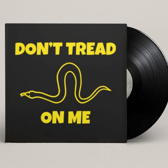 Dont Tread On Me Line Snake Custom Vinyl Record Sleeves