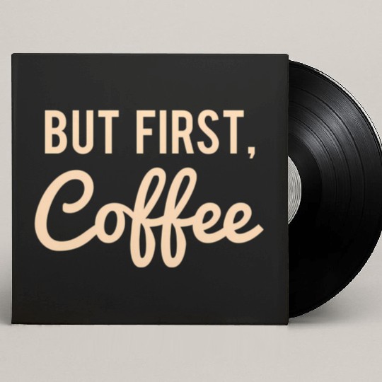 But First Coffee Custom Vinyl Record Sleeves