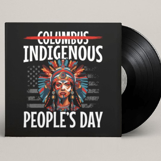 Aboriginal Indians Indigenous Native American Day Custom Vinyl Record Sleeves