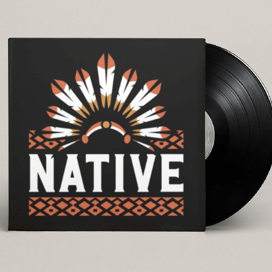 Aboriginal Indians Indigenous Native American Day Custom Vinyl Record Sleeves