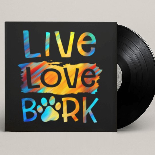 Paw Dog Live Love Bark Puppy Dog Grooming Custom Vinyl Record Sleeves