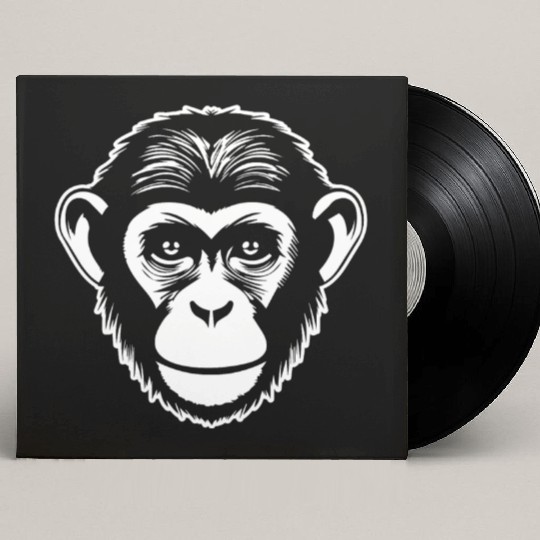 Ape Face Apes Apelike Jungle Primate Custom Vinyl Record Sleeves