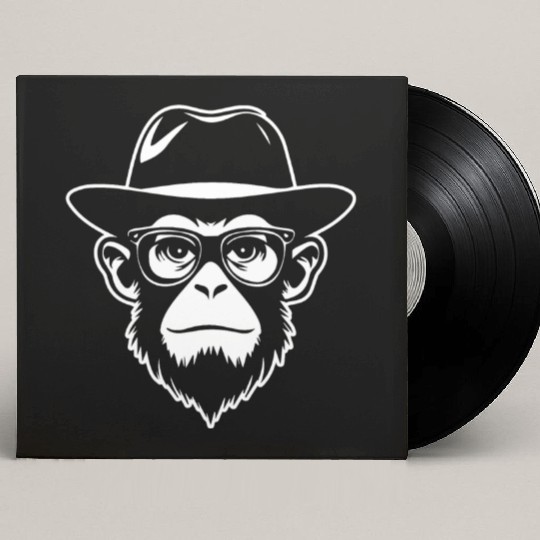 Ape Face Apes Apelike Jungle Primate Custom Vinyl Record Sleeves