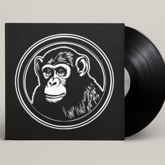 Ape Face Apes Apelike Jungle Primate Custom Vinyl Record Sleeves