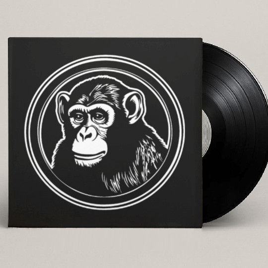 Ape Face Apes Apelike Jungle Primate Custom Vinyl Record Sleeves