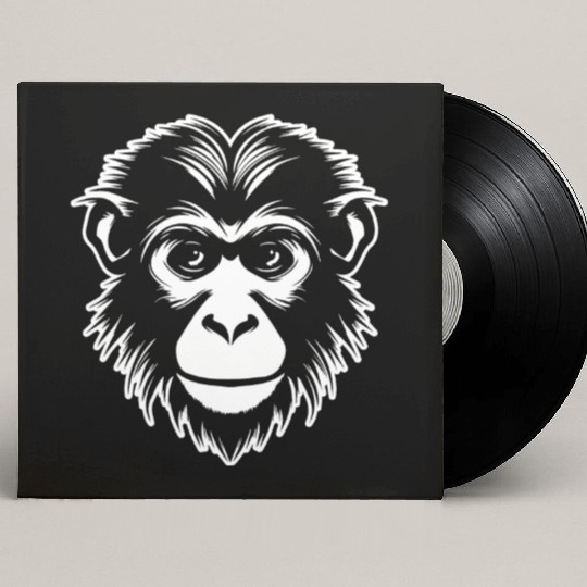 Ape Face Apes Apelike Jungle Primate Custom Vinyl Record Sleeves