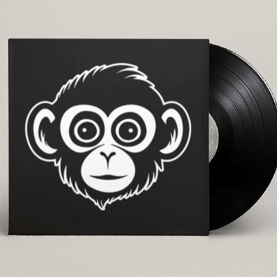 Ape Face Apes Apelike Jungle Primate Custom Vinyl Record Sleeves