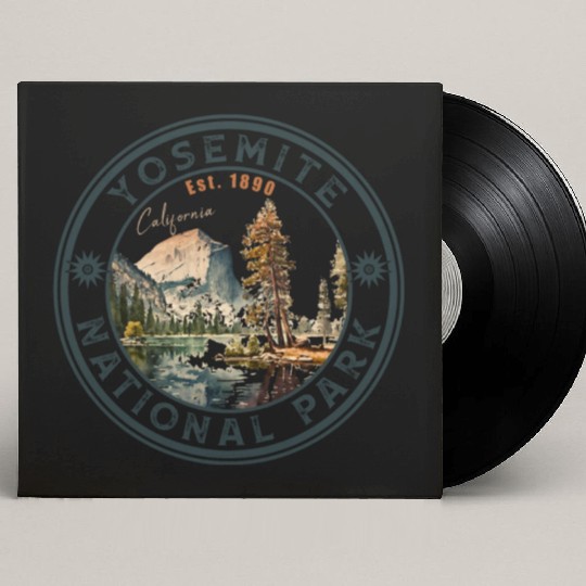 Yosemite National Park Vintage Style Half Dome Custom Vinyl Record Sleeves