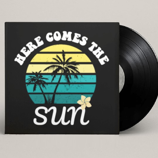 Here comes the sun Summer vacation Custom Vinyl Record Sleeves