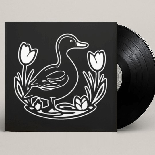 Duck Bird Nature Pond Custom Vinyl Record Sleeves