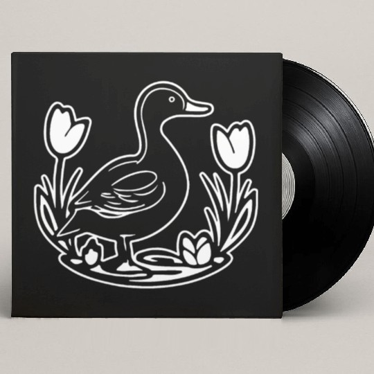 Duck Bird Nature Pond Custom Vinyl Record Sleeves