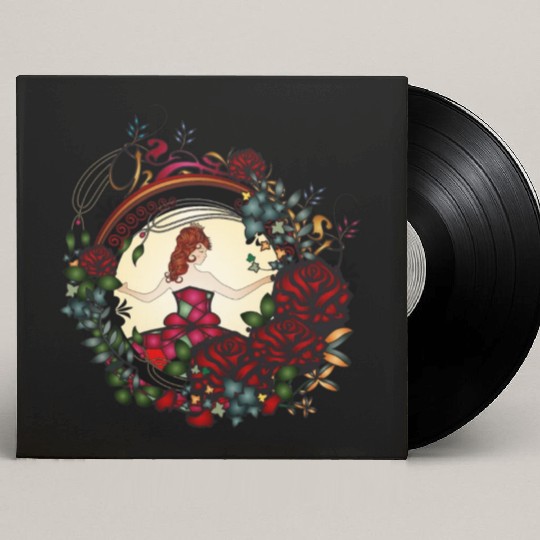 Princess in the rose garden in an Art Nouveau look Custom Vinyl Record Sleeves