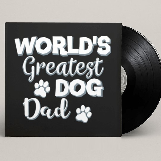 World's Best Dog Dad Custom Vinyl Record Sleeves