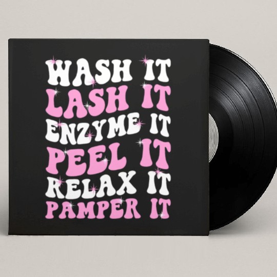 Cute Licensed Esthetician Skincare Custom Vinyl Record Sleeves