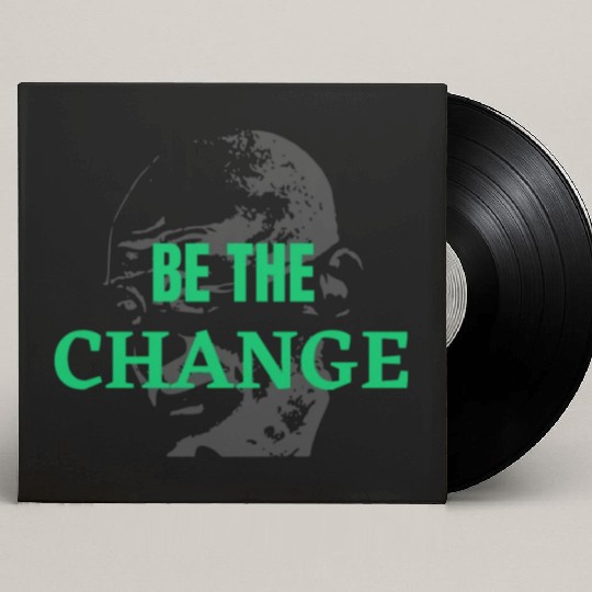 "Be the Change Custom Vinyl Record Sleeves: Inspire and Empower"
