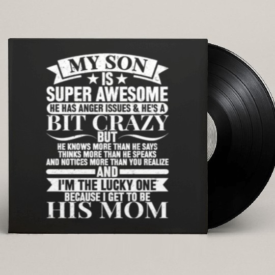 My Son Is Super Awesome Custom Vinyl Record Sleeves