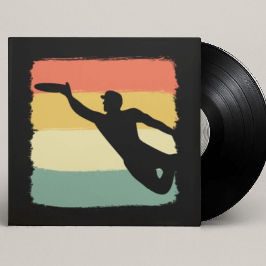 Ultimate Frisbee Player Frisbee Player Custom Vinyl Record Sleeves