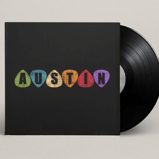 Austin Texas Music Guitar Pic Tx Custom Vinyl Record Sleeves