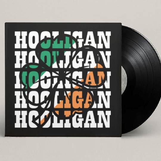 Hooligan Irish Flag Clover Leaf Custom Vinyl Record Sleeves