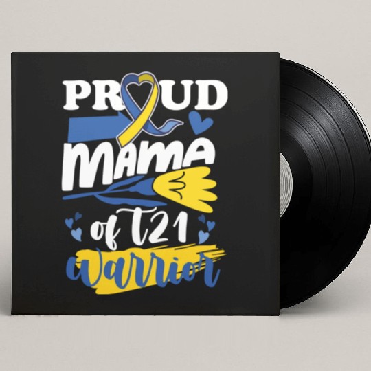 Proud Mom T21 World Down Syndrome Awareness Custom Vinyl Record Sleeves