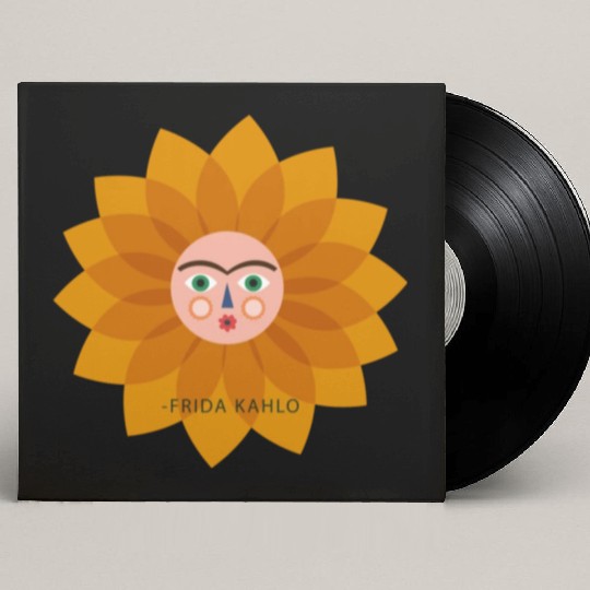 Cute Summer Vacation Frida Kahlo Sun Viva La Vida Custom Vinyl Record Sleeves