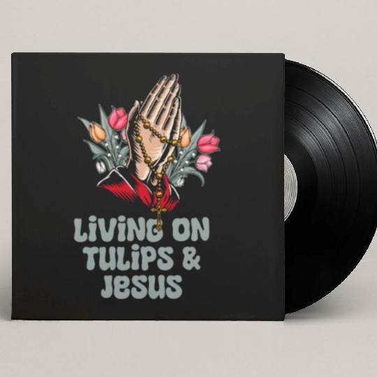 Tulip Gardening Jesus Custom Vinyl Record Sleeves