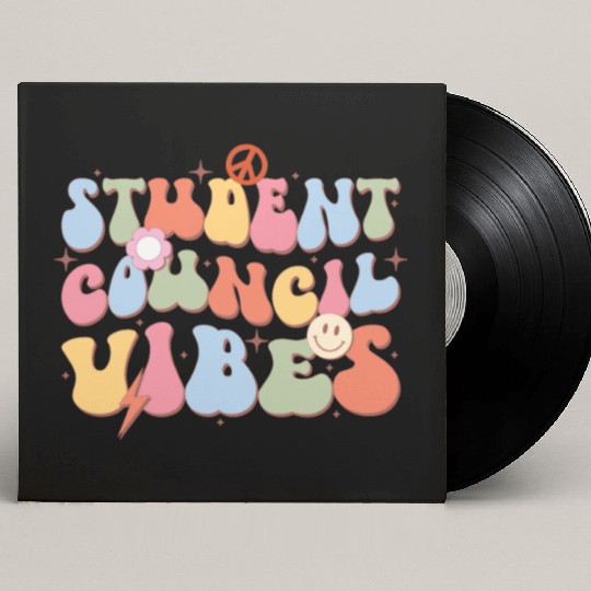 Student Council Vibes, Back To School Custom Vinyl Record Sleeves