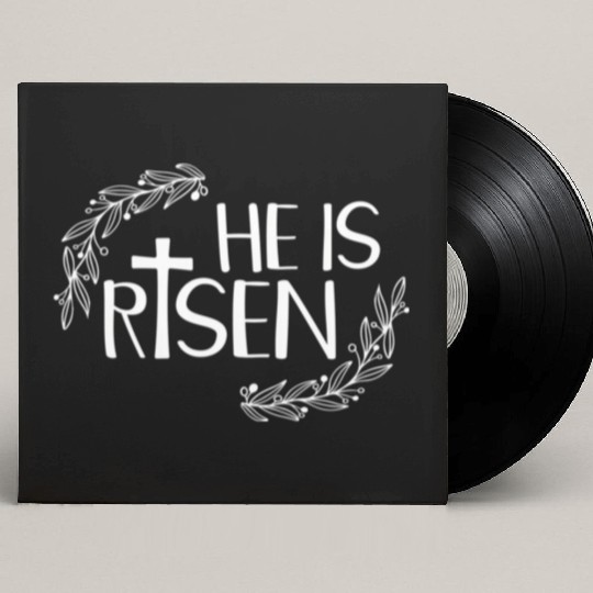 He Is Risen For Christian Happy Easter Jesus Swea Custom Vinyl Record Sleeves