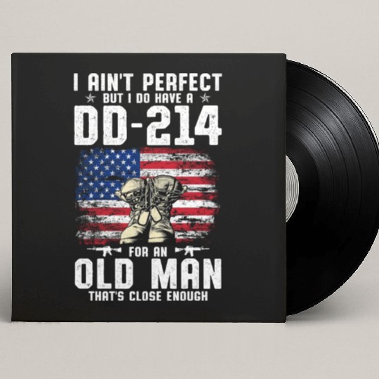 US Army DD-214 American Flag Custom Vinyl Record Sleeves