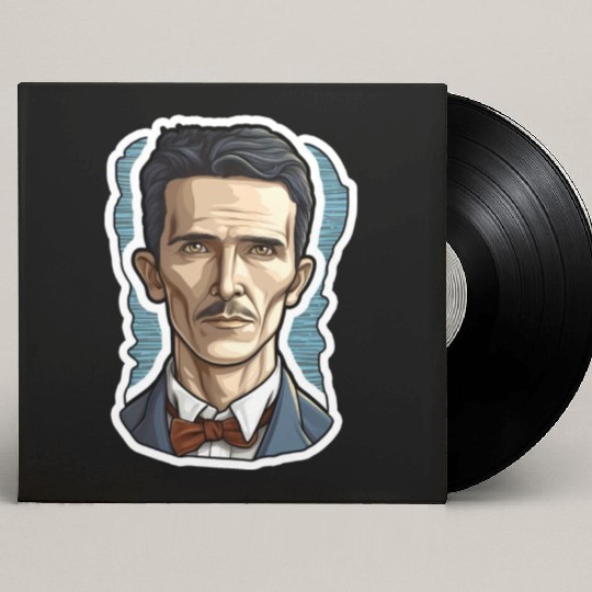 Nikola Tesla Physics Nerd Geek Custom Vinyl Record Sleeves