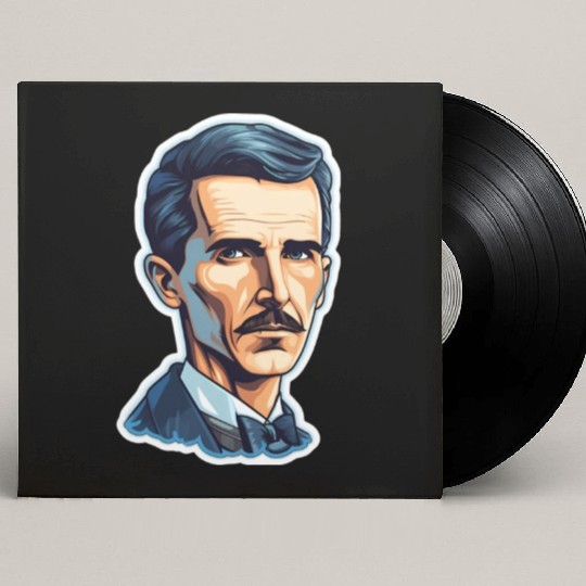 Nikola Tesla Physics Geek Nerd Custom Vinyl Record Sleeves