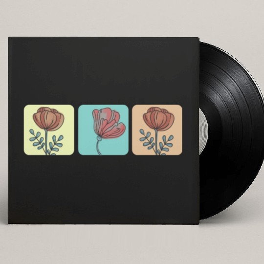 Tulips flower rose Custom Vinyl Record Sleeves