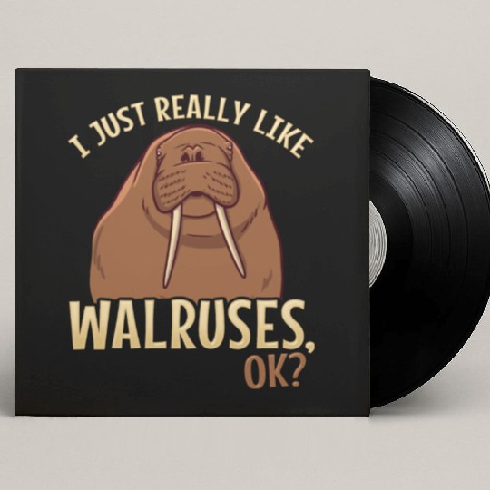Walrus Walruses Walrus Lover Custom Vinyl Record Sleeves