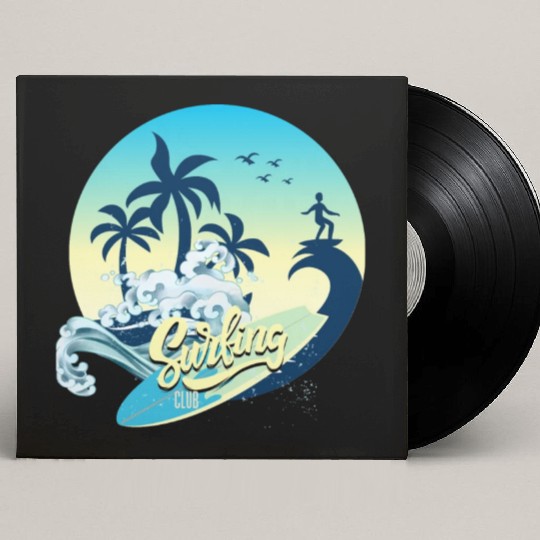 surfing club Custom Vinyl Record Sleeves