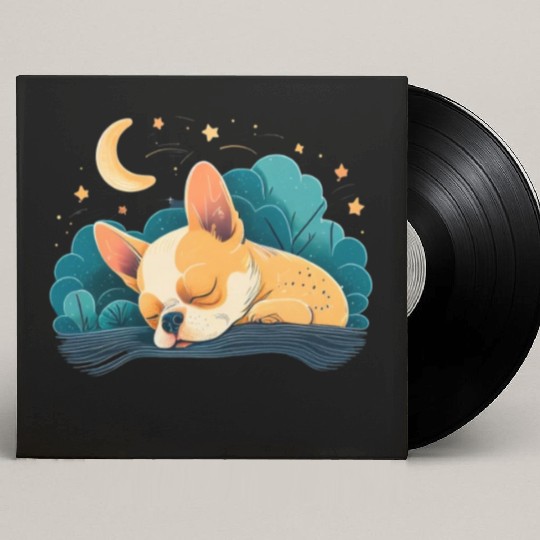 Chihuahua | Sunday Sleep Cute Dog Good Night Custom Vinyl Record Sleeves