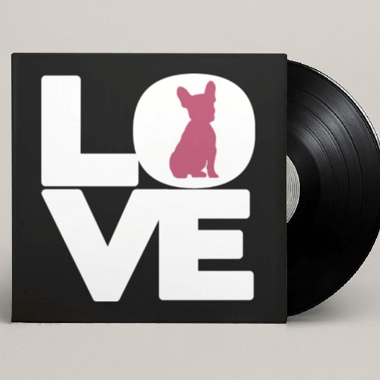 French Bulldog Mom Lover Funny Cute Frenchie Custom Vinyl Record Sleeves