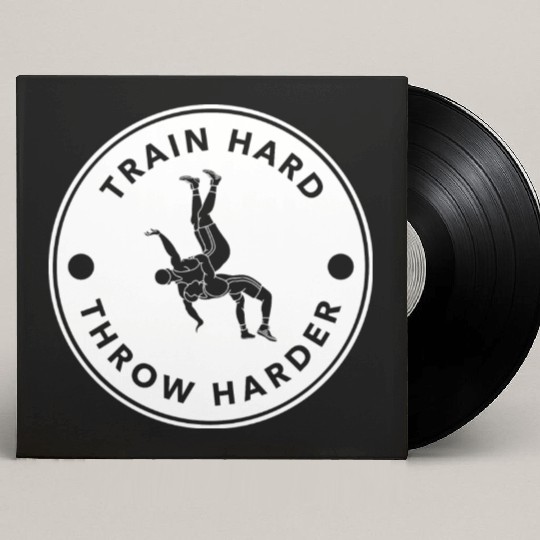 Judo train hard throw harder Custom Vinyl Record Sleeves