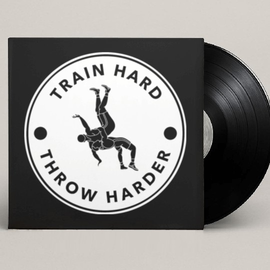 Judo train hard throw harder Custom Vinyl Record Sleeves