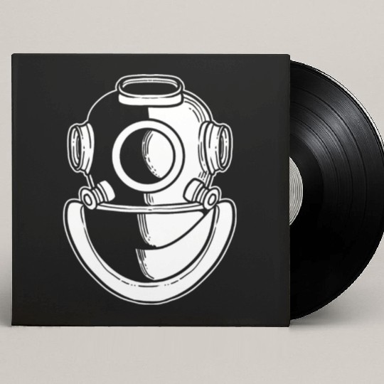 Diving Helmet Lifeguard or Diver Gift Custom Vinyl Record Sleeves