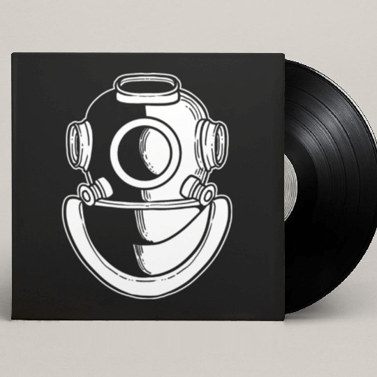 Diving Helmet Lifeguard or Diver Gift Custom Vinyl Record Sleeves