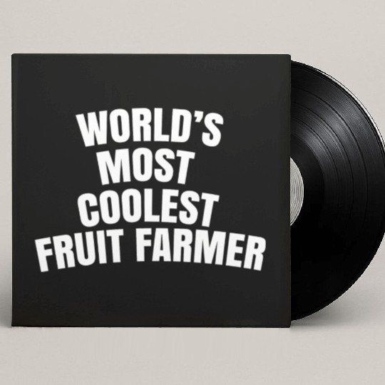 World s Most Coolest Fruit Farmer Custom Vinyl Record Sleeves