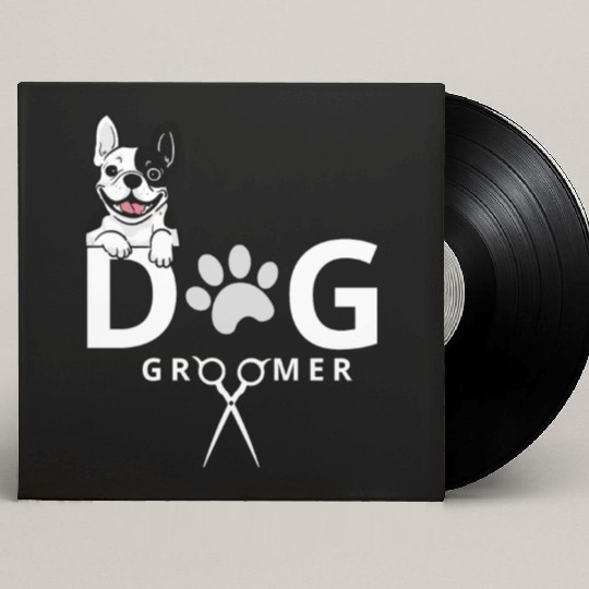 Dog Groomer Custom Vinyl Record Sleeves Dog Grooming Outfit