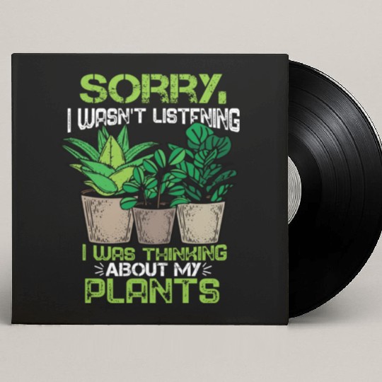 Plant Lover Florist Gift Women Gardening Plants Custom Vinyl Record Sleeves