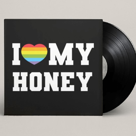 I Love My Custom Vinyl Record Sleeves, a Funny I Heart Custom Vinyl Record Sleeves, LGBTQ Pr