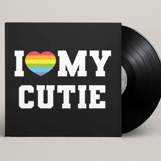 I Love My Custom Vinyl Record Sleeves, a Funny I Heart Custom Vinyl Record Sleeves, LGBTQ Pr